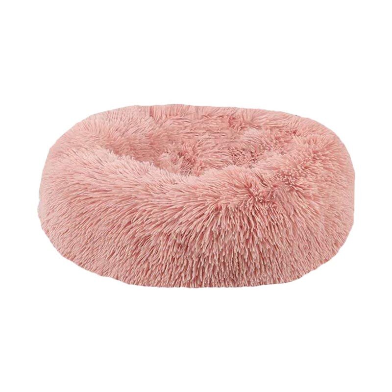 Round Long Plush Dog  and Cat Sleep Nest Sofa Bed